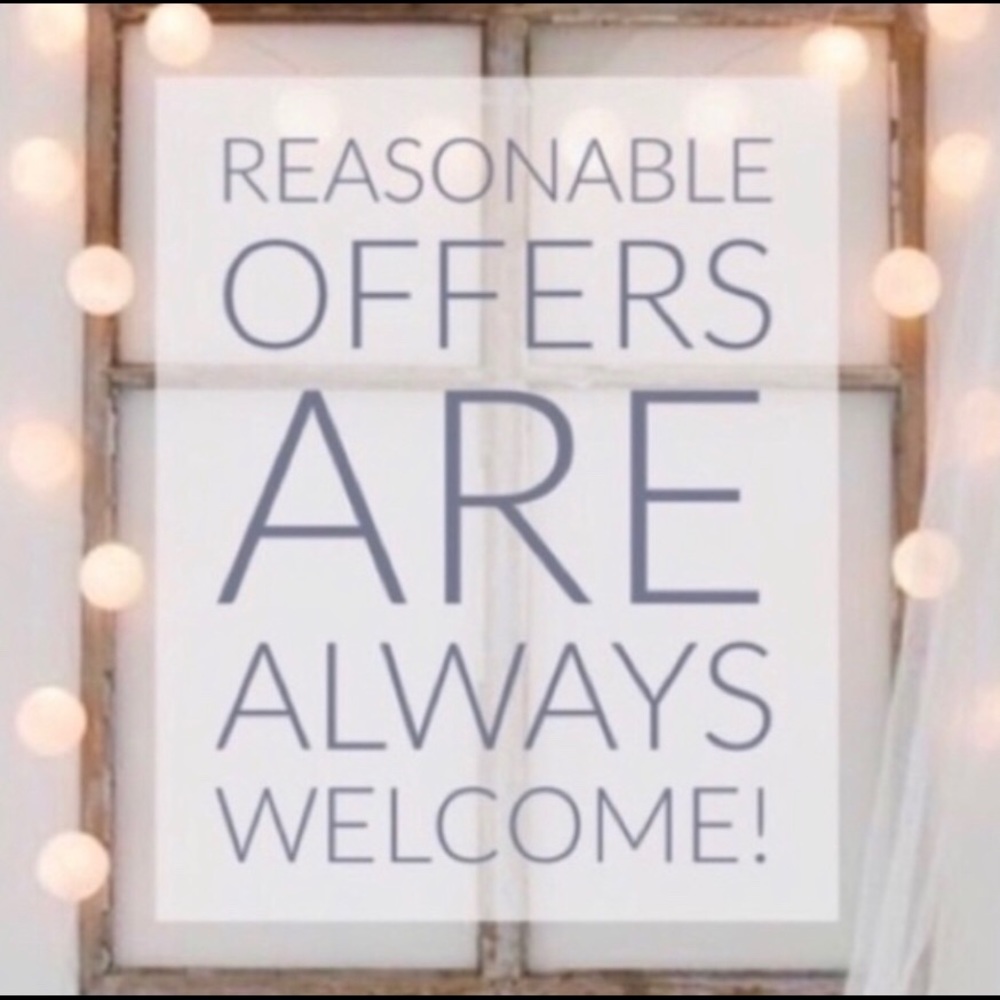 Reasonable Offers are welcomed!